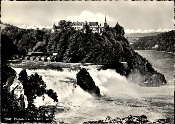Rheinfall mit Schloss Laufen Vorderseite