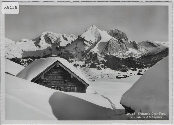 Freienalp Ober-Togg. mit Säntis & Schafberg im Winter