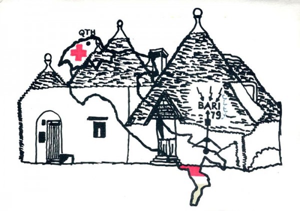 QSL- Karte, Bari 79, Aarau Vorderseite