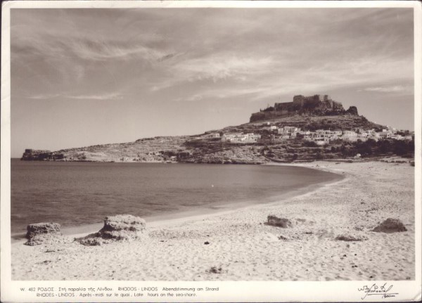 Rhodos Lindos - Abendstimmung am Strand