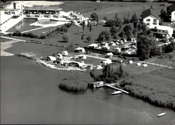 Rapperswil,  TCS Camping, Flugaufnahme Vorderseite