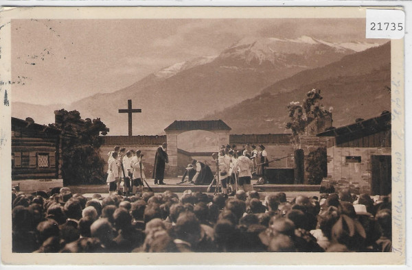 Scene aus dem Prätigauer Festspiel anlässlich der 300 jahresfeier 14. Mai 1922