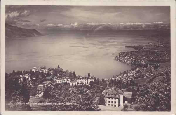 Glion et vue sur Montreux-Clarens