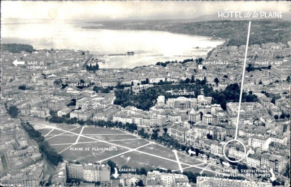 Genève, Plainpalais, Hotel de la Plaine Vorderseite