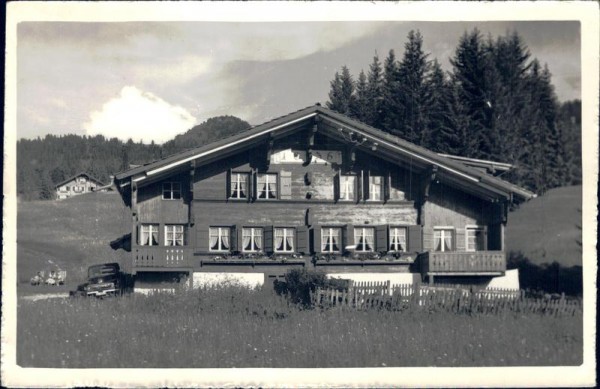 unbekanntes Haus, ev. Saanenmöser Vorderseite