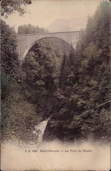 Saint-Gervais, Pont du Diable Vorderseite