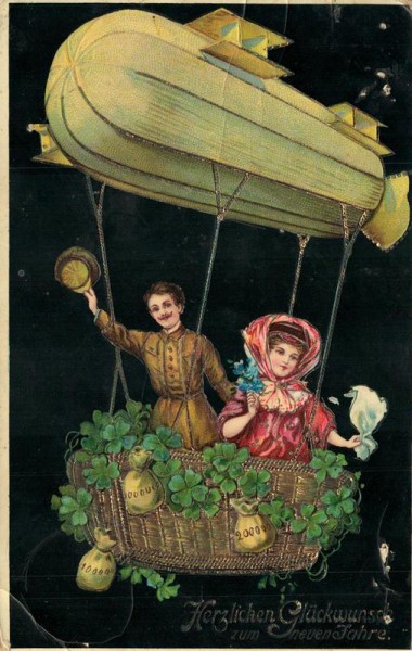 Herzlichen Glückwunsch zum neuen Jahre Vorderseite