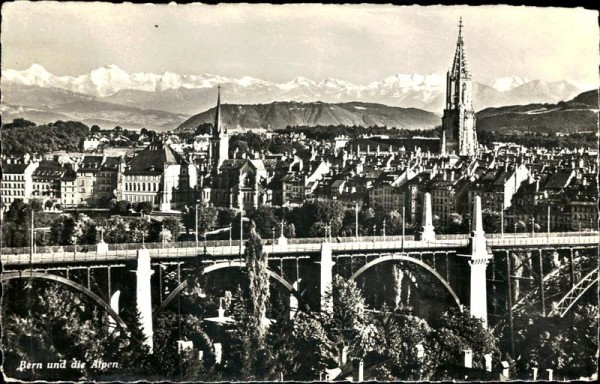 Bern und die Alpen. Vorderseite