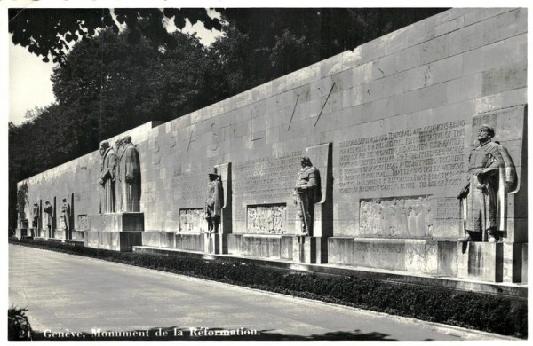 Monument de la Réformation, Genève Vorderseite