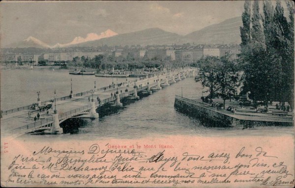 Genève et le Mont-Blanc Vorderseite