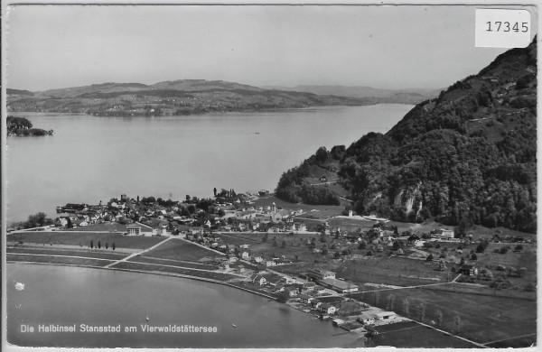 Halbinsel Stansstad am Vierwaldstättersee - Flugaufnahme P. Zaugg