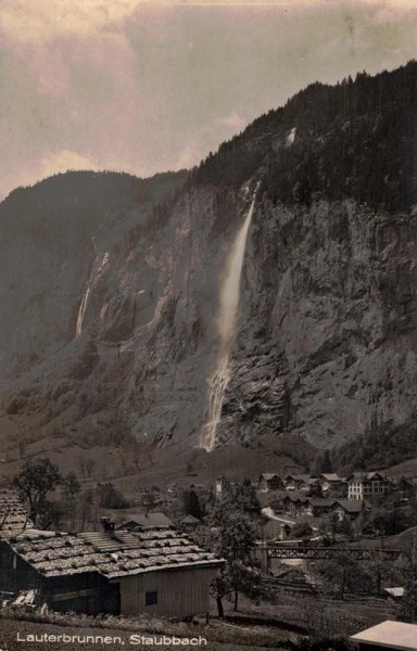Lauterbrunnen, Staubbach Vorderseite