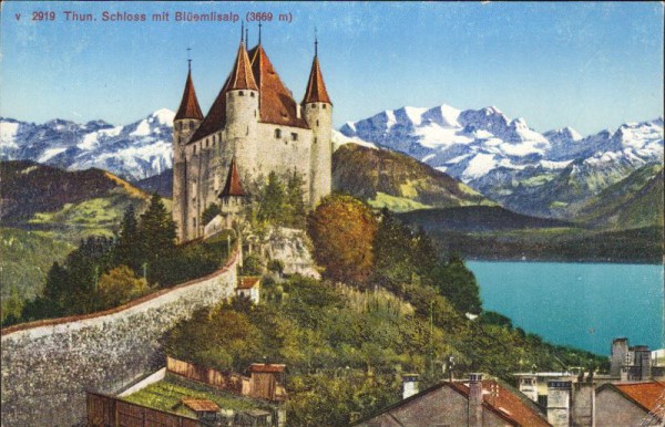 Thun, Schloss mit Blüemlisalp
