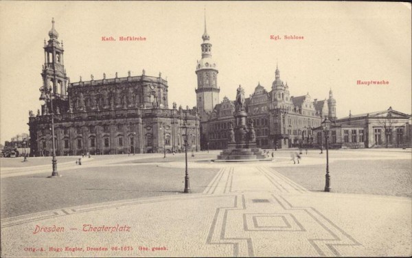 Dresden - Theaterplatz Vorderseite