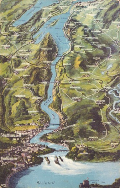 Der Rhein von Konstanz bis zum Rheinfall