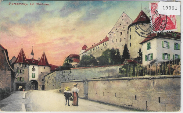 Porrentruy - Le Chateau - animee - Litho