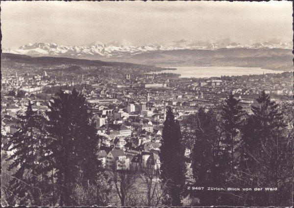 Zürich. Blick von der Waid