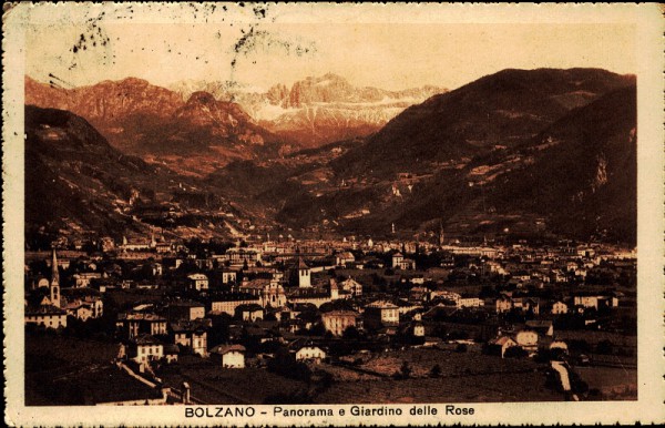 Bolzano - Panorama e Giardino delle Rose