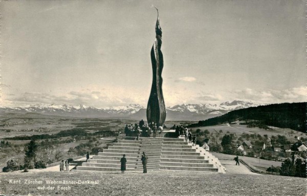 Zürcher Wehrmänner-Denkmal auf der Forch Vorderseite