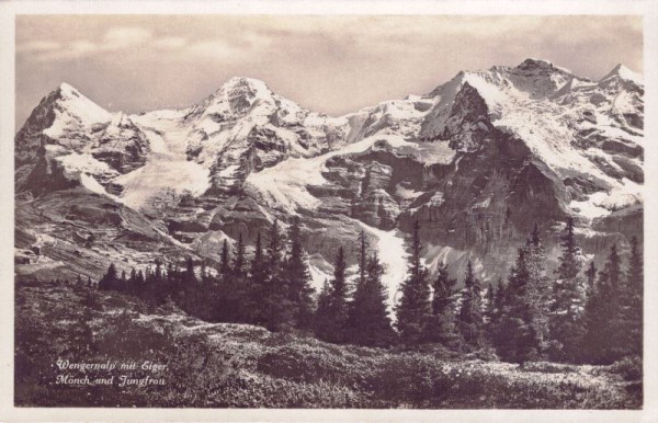 Wengenalp mit Eiger - Mönch und Jungfrau