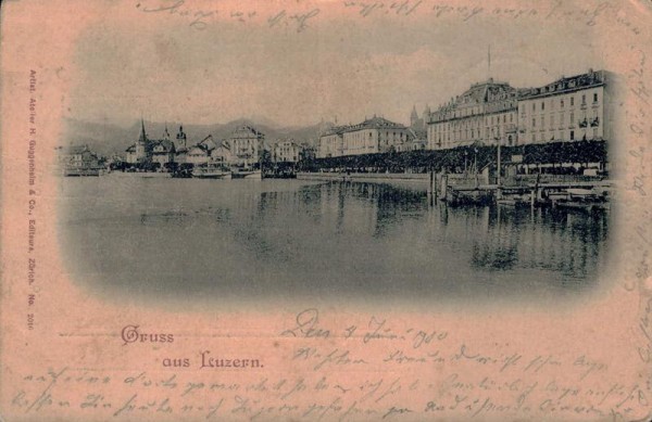 Gruss aus Luzern. 1900 Vorderseite