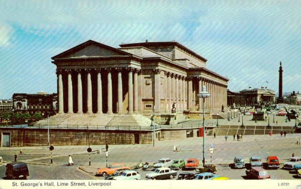 Liverpool, St. George's Hall, Lime Street Vorderseite