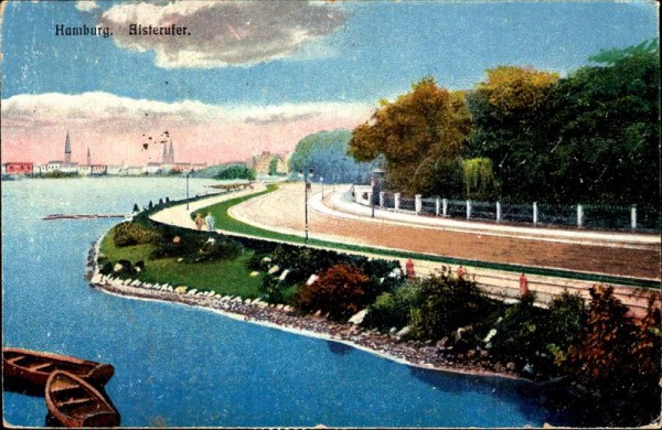 Hamburg, Alsterufer Vorderseite