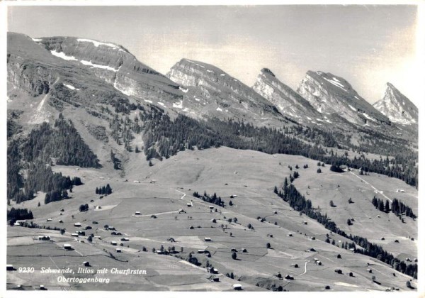 Schwende, Iltios mit Churfirsten, Toggenburg Vorderseite