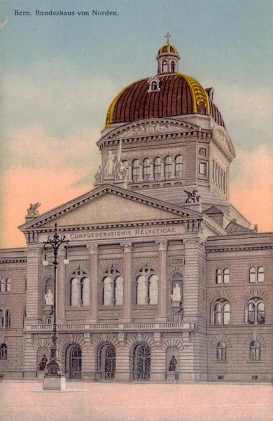Bern, Bundeshaus von Norden Vorderseite