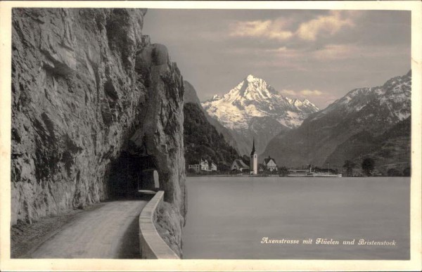 Axenstrasse und Bristenstock Vorderseite