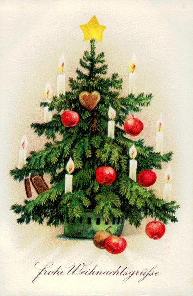 Frohe Weihnachtsgrüsse aus 1937 Vorderseite
