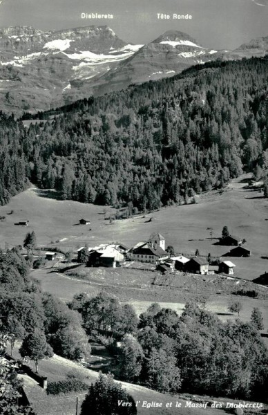 Vers i`Eglise et le Massif des Diablerets Vorderseite