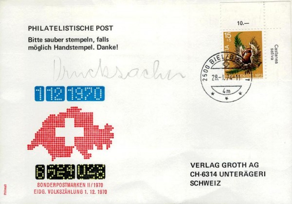 Philatelistische Post Vorderseite