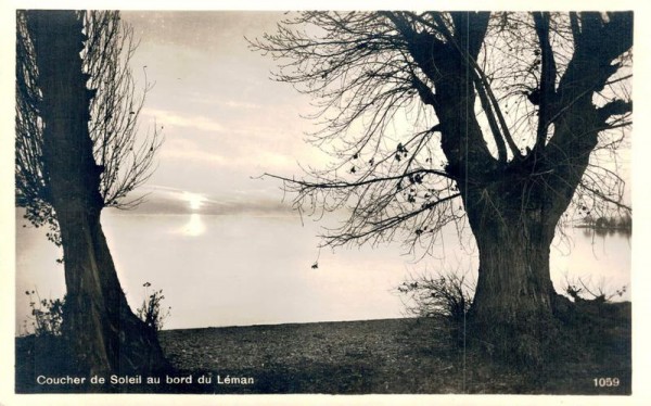 Coucher de soleil au bord du Lac Léman Vorderseite