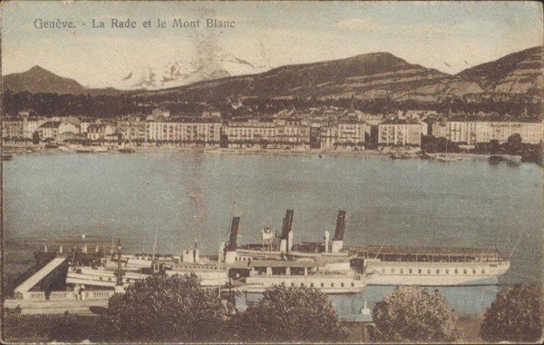 Genève - La Rade et le Mont-Blanc Vorderseite