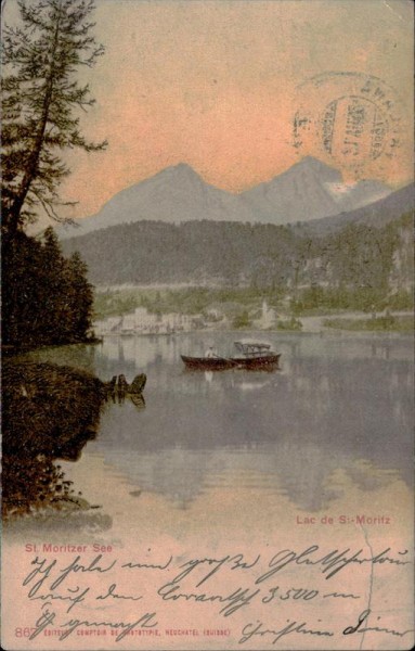 St.Moritzer See Vorderseite