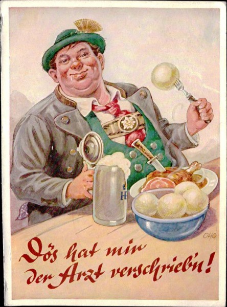 Dös hat mir der Arzt verschrieb'n! Vorderseite