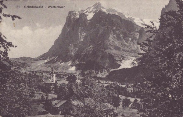 Grindelwald mit Wetterhorn Vorderseite
