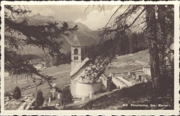 Pontresina. Sta. Maria Vorderseite