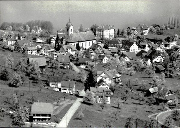 Wollerau, Flugaufnahme Vorderseite
