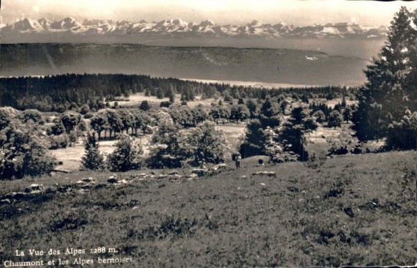 La Vue des Alpes. Chaumont et les Alpes beroises Vorderseite