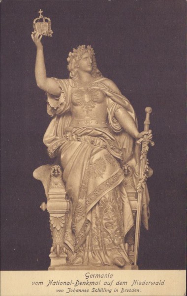 Germania vom National-Denkmal auf dem Niederwald