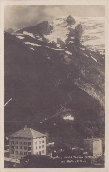 Engelberg, Hotel Trübsee mit Titlis Vorderseite