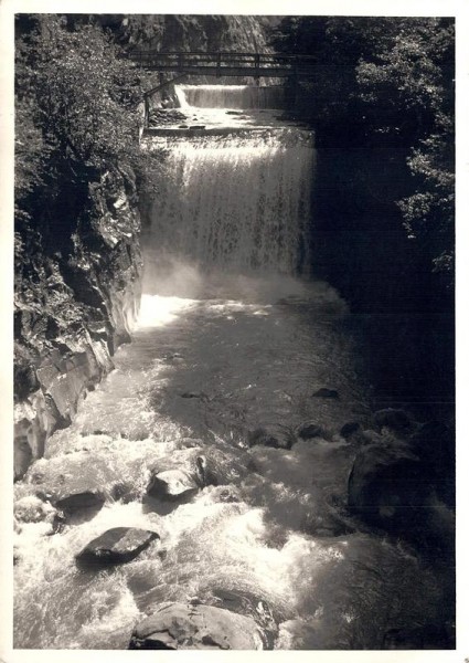 Ragaz Blick. Tamina Wasserfall Vorderseite