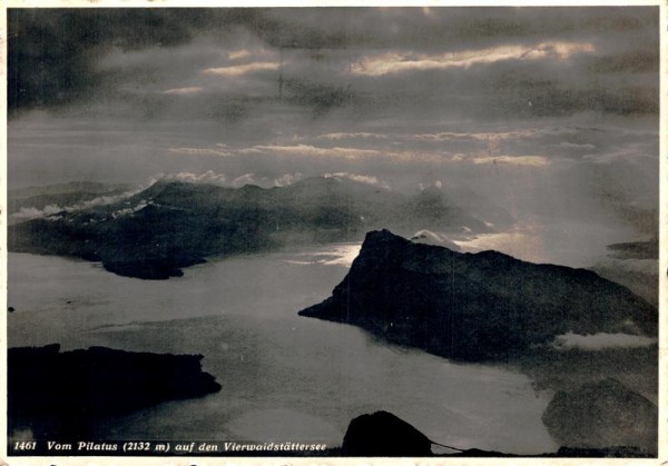 Vom Pilatus auf den Vierwaldstättersee Vorderseite