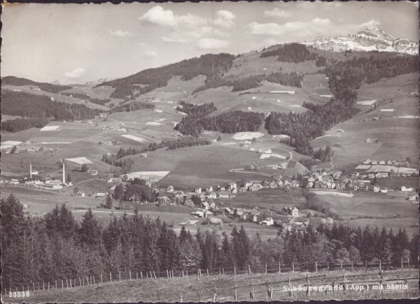 Schönengrund (AR) mit Säntis