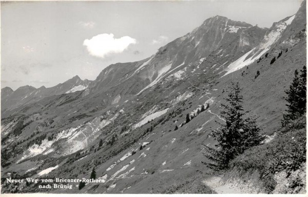 Neuer Weg vom Brienzer-Rothorn nach Brünig Vorderseite