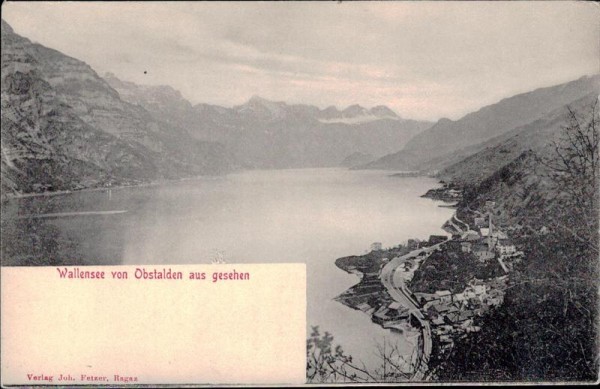 Wallensee von Obstalden aus gesehen, Walensee Vorderseite