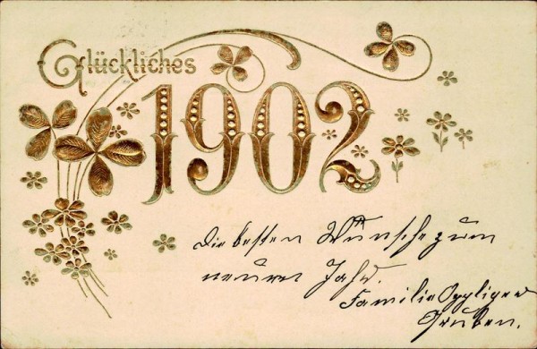 glückliches 1902 Vorderseite