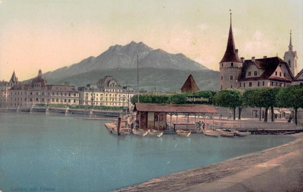 Luzern mit Pilatus Vorderseite